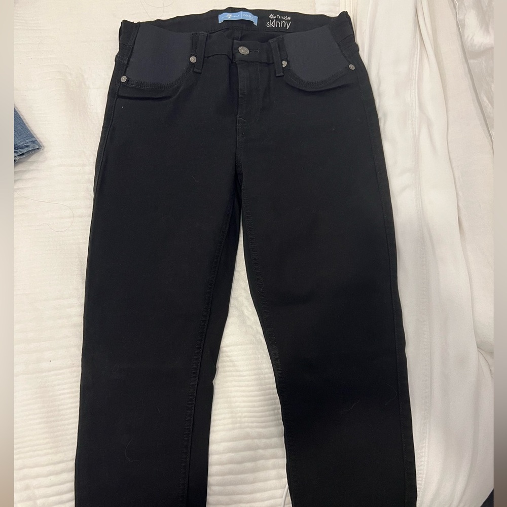 Seven Black maternity skinny jeans